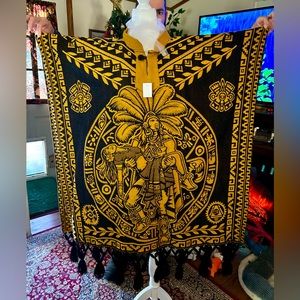Genuine Artesanal Traditional Mexican Poncho (Unisex)